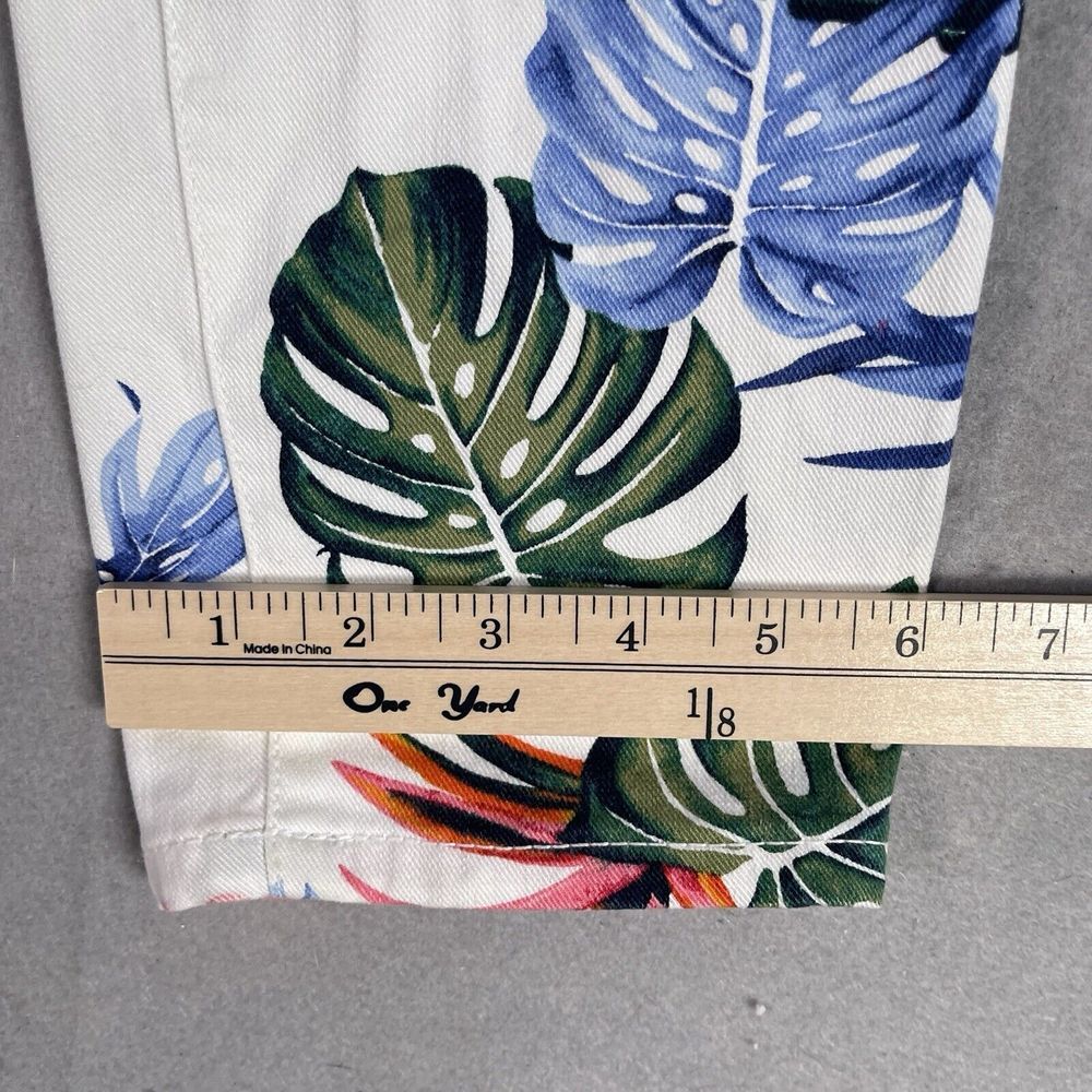 Tommy Bahama Denim Skinny Ankle‎ Floral All Over Stretch Jeans Sz 29x28 White - Picture 8 of 14